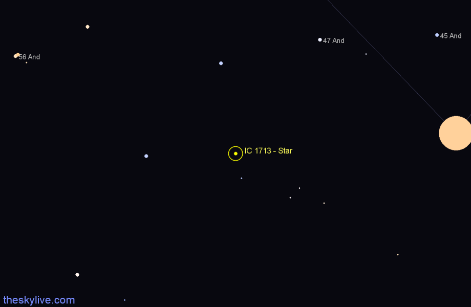 Finder chart IC 1713 - Star in Triangulum star
