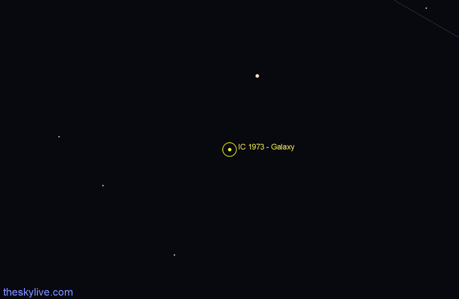 Finder chart IC 1973 - Galaxy in Horologium star