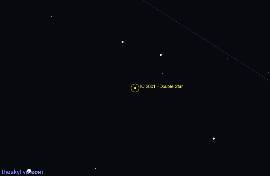 Finder chart IC 2001 - Double Star in Horologium star