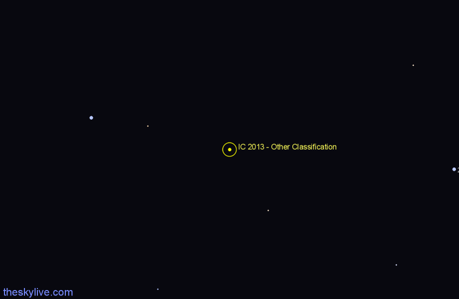 Finder chart IC 2013 - Other Classification in Eridanus star