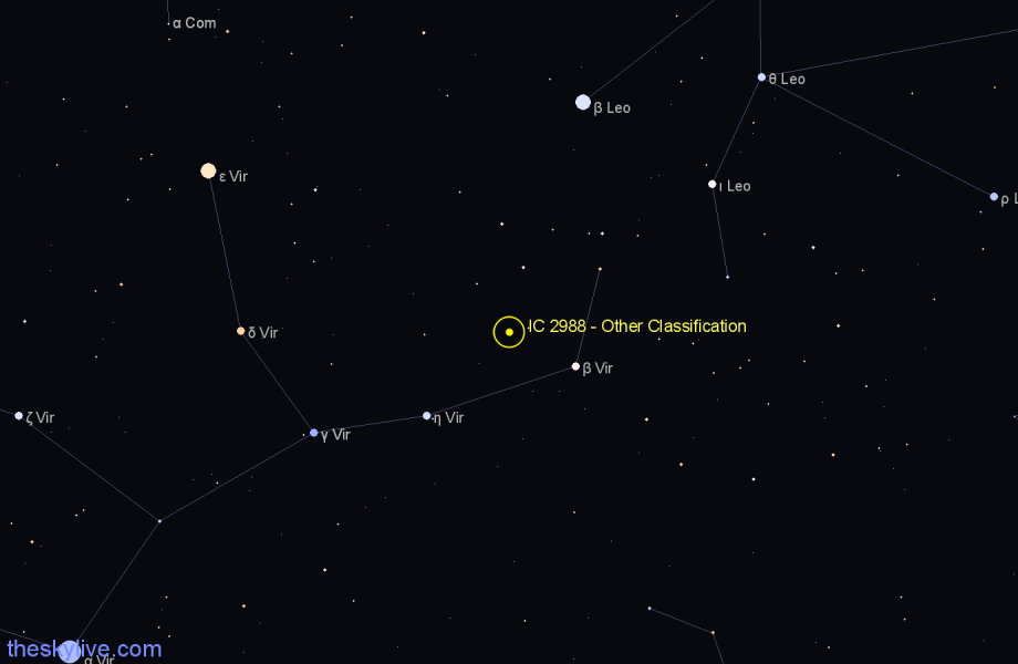 Finder chart IC 2988 - Other Classification in Virgo star