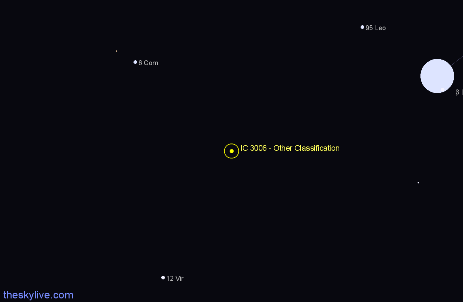 Finder chart IC 3006 - Other Classification in Virgo star