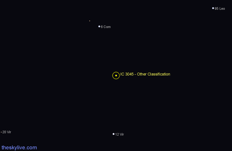 Finder chart IC 3045 - Other Classification in Virgo star