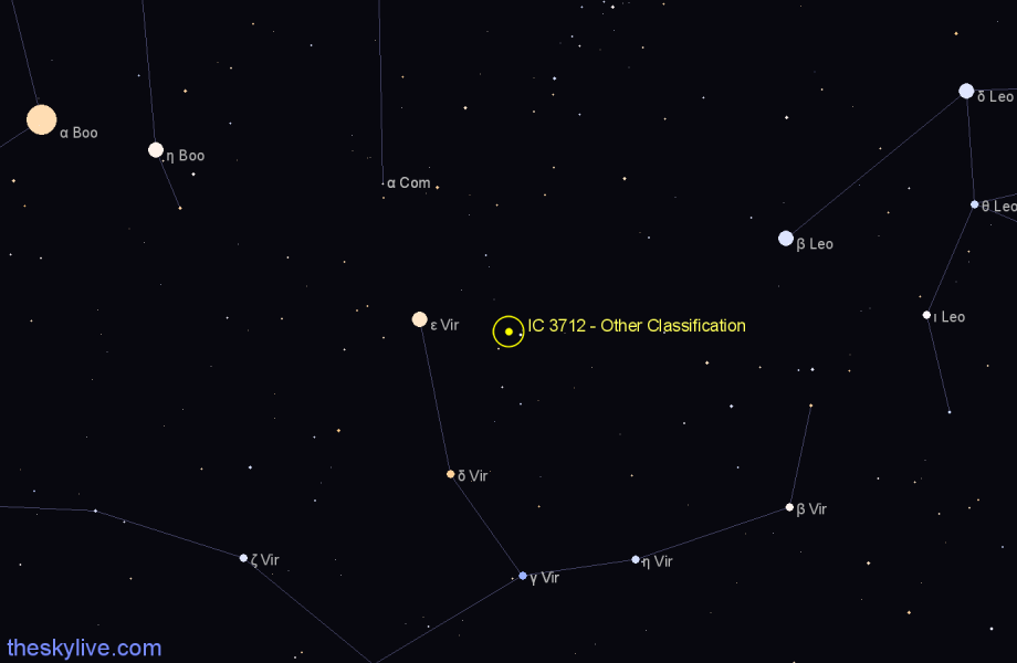 Finder chart IC 3712 - Other Classification in Virgo star