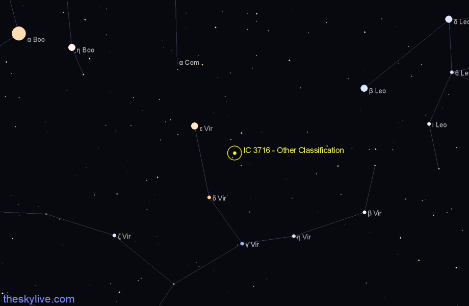 Finder chart IC 3716 - Other Classification in Virgo star