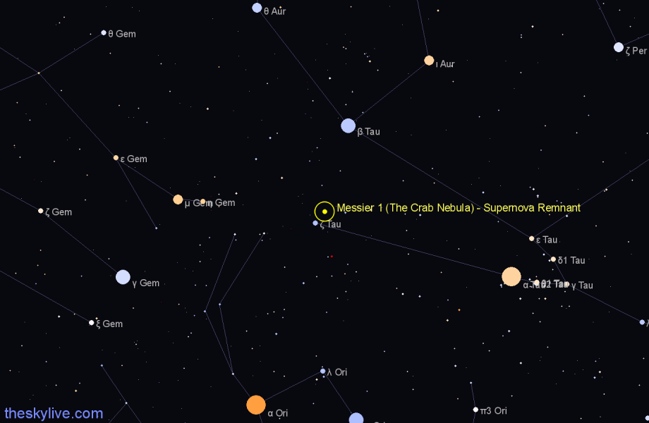 crab nebula messier