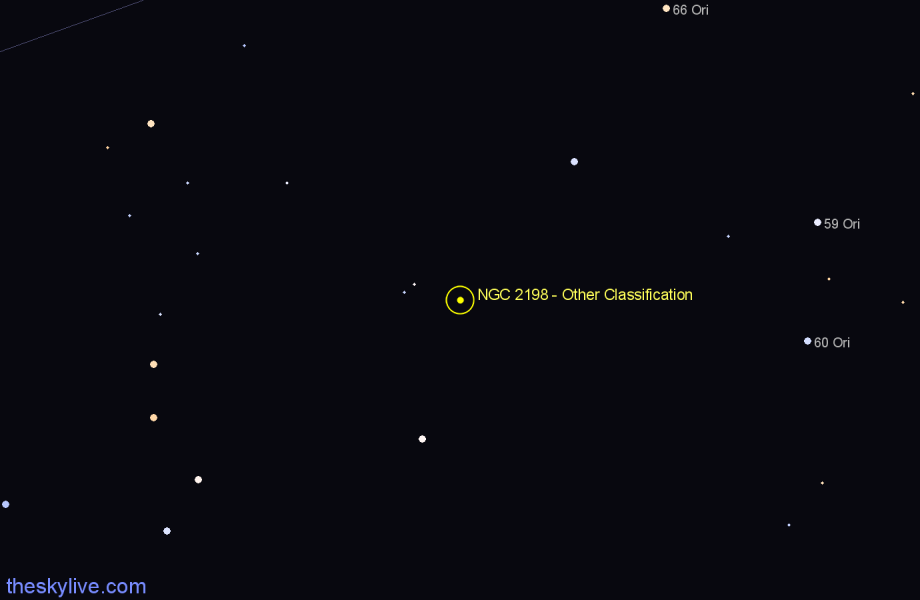 Finder chart NGC 2198 - Other Classification in Orion star