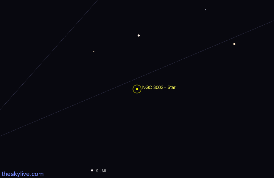 Finder chart NGC 3002 - Star in Ursa Major star