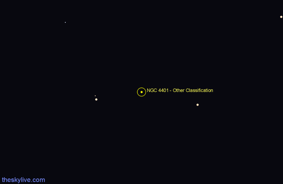 Finder chart NGC 4401 - Other Classification in Canes Venatici star