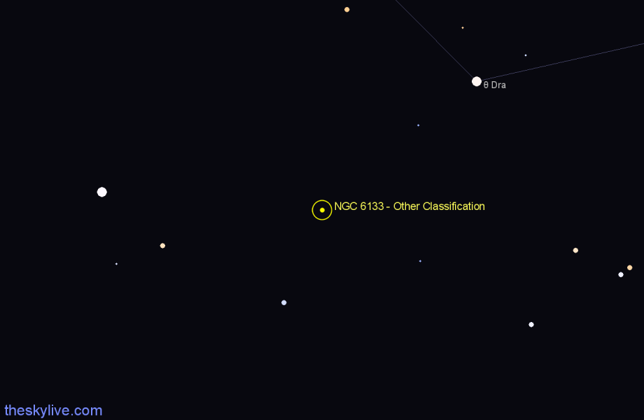 Finder chart NGC 6133 - Other Classification in Draco star
