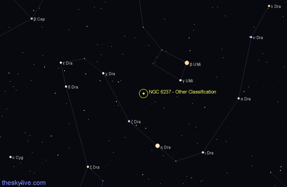 Finder chart NGC 6237 - Other Classification in Draco star