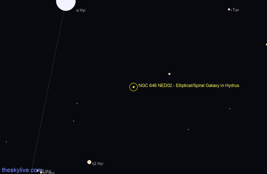 Finder chart NGC 646 NED02 - Elliptical/Spiral Galaxy in Hydrus star