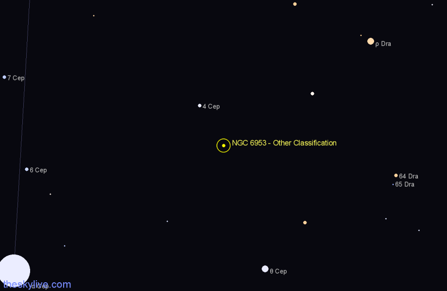 Finder chart NGC 6953 - Other Classification in Cepheus star