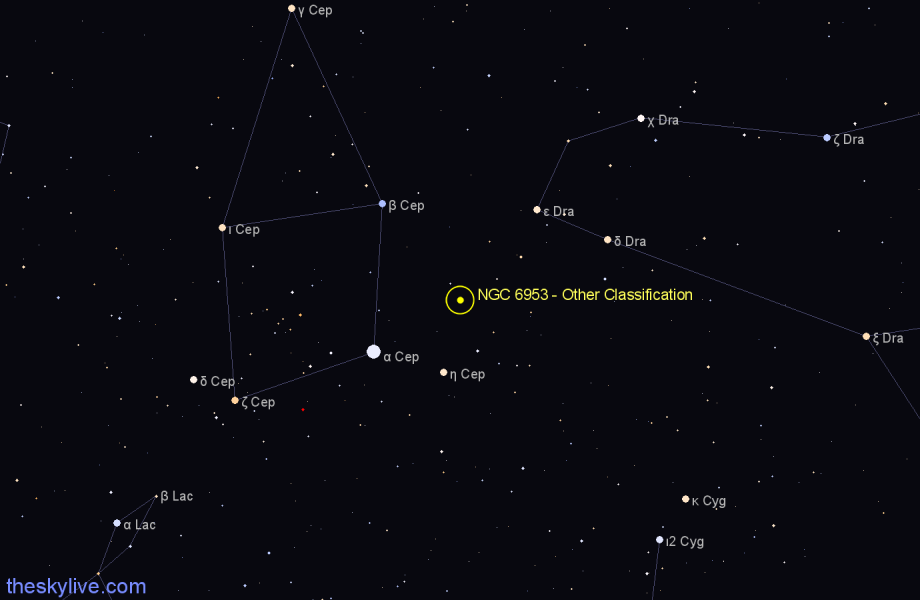 Finder chart NGC 6953 - Other Classification in Cepheus star