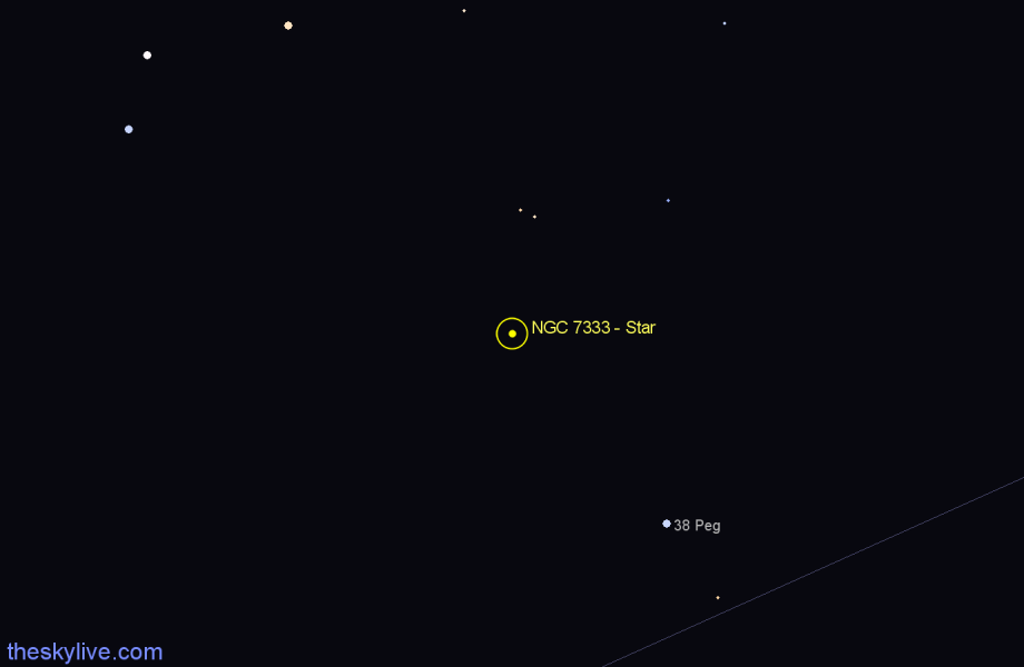 Finder chart NGC 7333 - Star in Pegasus star