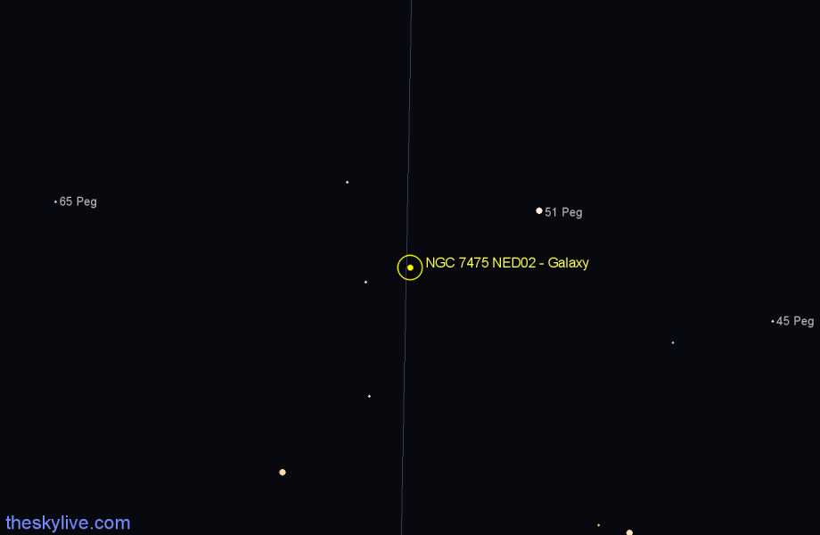 Finder chart NGC 7475 NED02 - Galaxy in Pegasus star