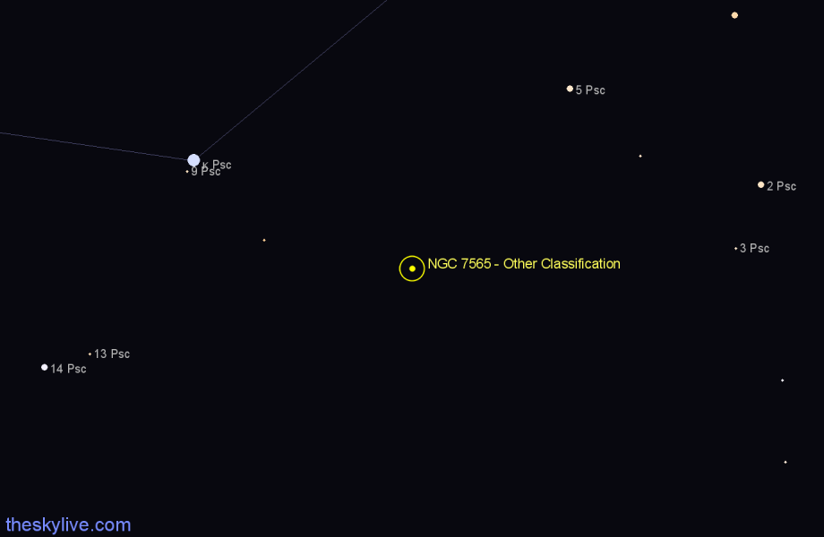 Finder chart NGC 7565 - Other Classification in Pisces star