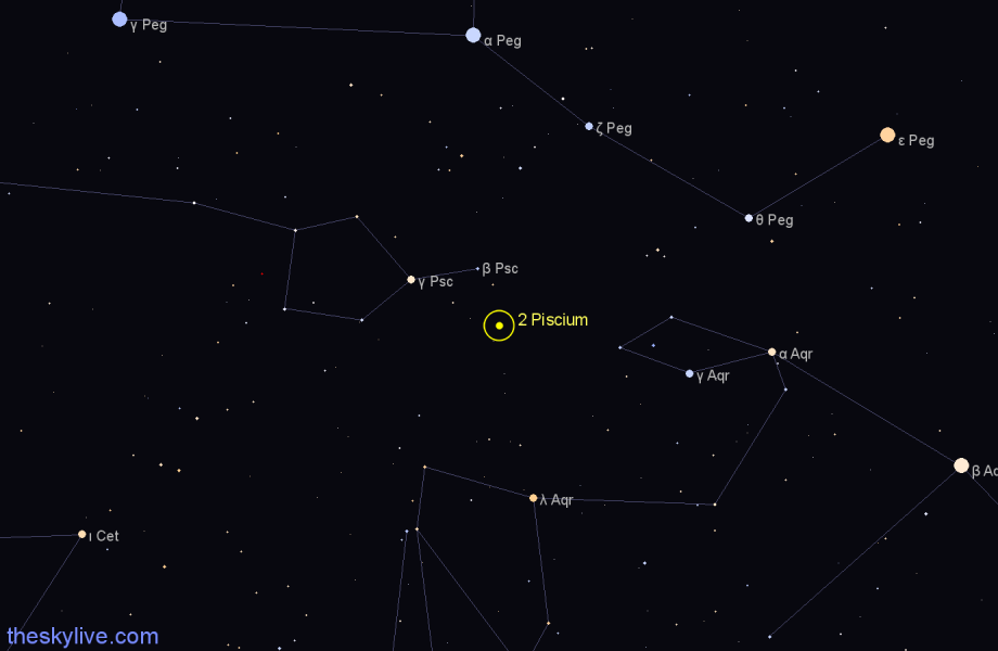 Finder chart 2 Piscium star
