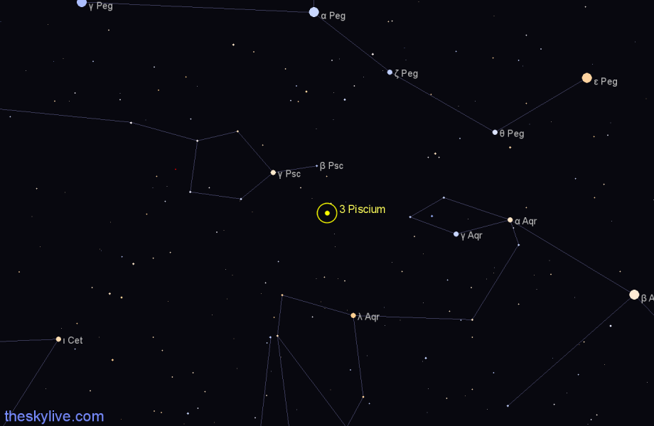 Finder chart 3 Piscium star