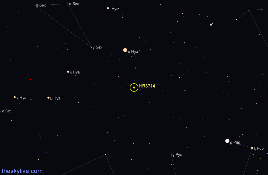 Finder chart HR3714 star