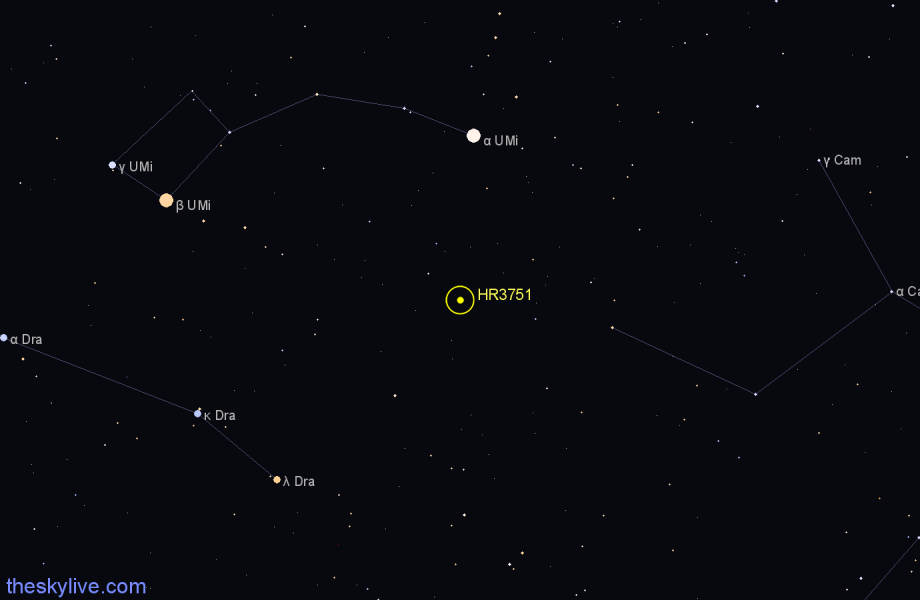 Finder chart HR3751 star
