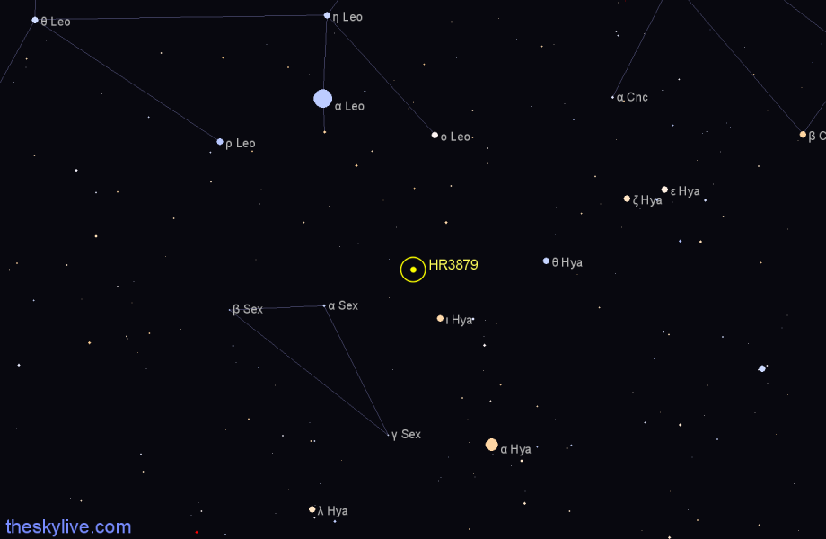 Finder chart HR3879 star