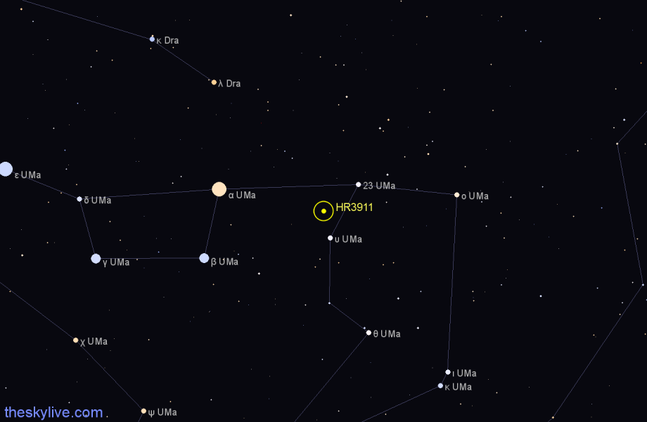 Finder chart HR3911 star