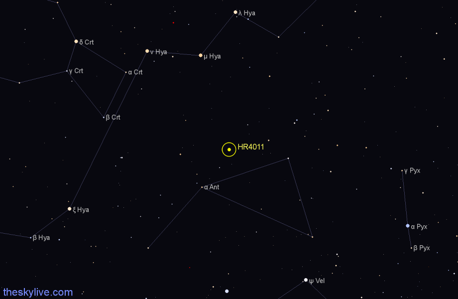 Finder chart HR4011 star
