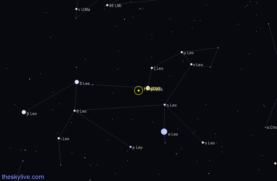 Finder chart HR4097 star