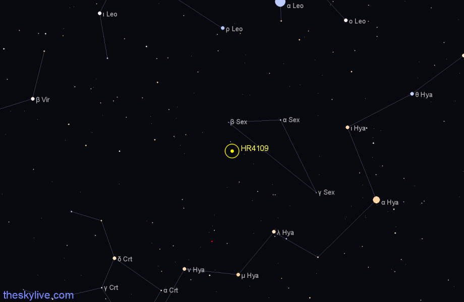 Finder chart HR4109 star