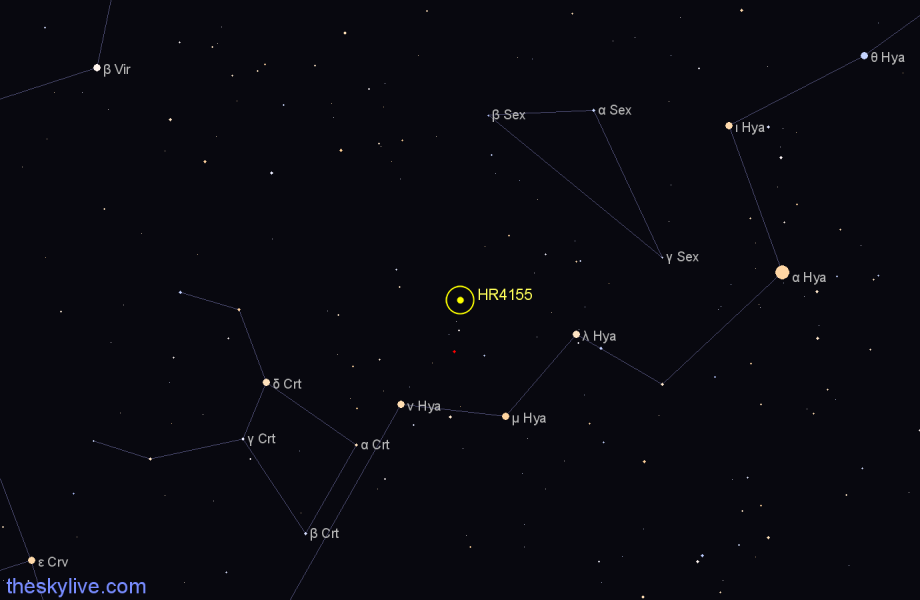 Finder chart HR4155 star