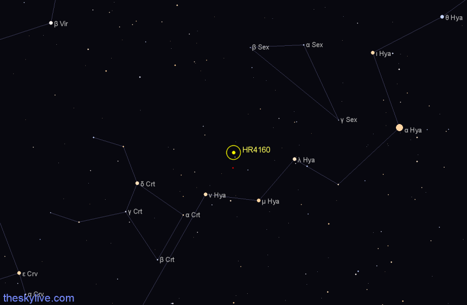 Finder chart HR4160 star