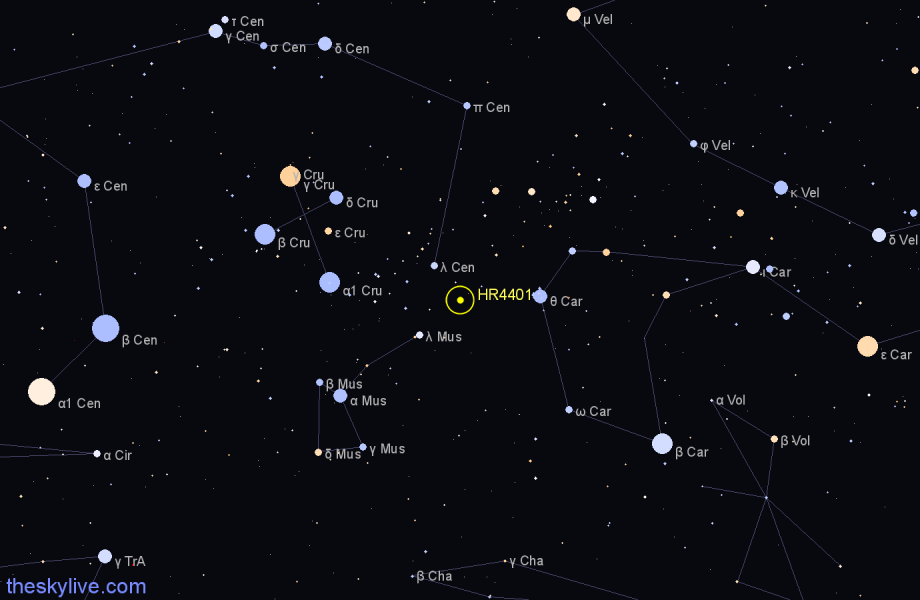 Finder chart HR4401 star