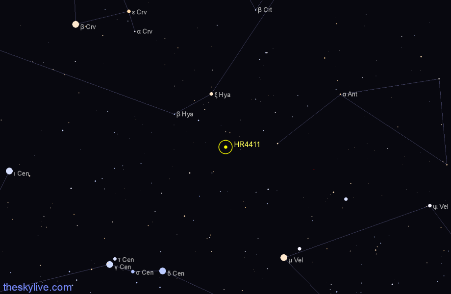 Finder chart HR4411 star