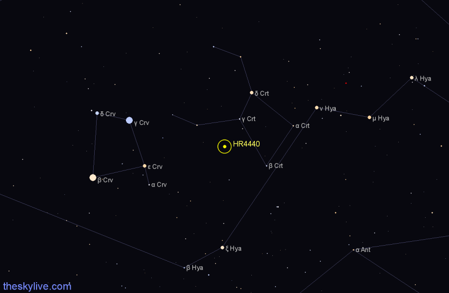 Finder chart HR4440 star