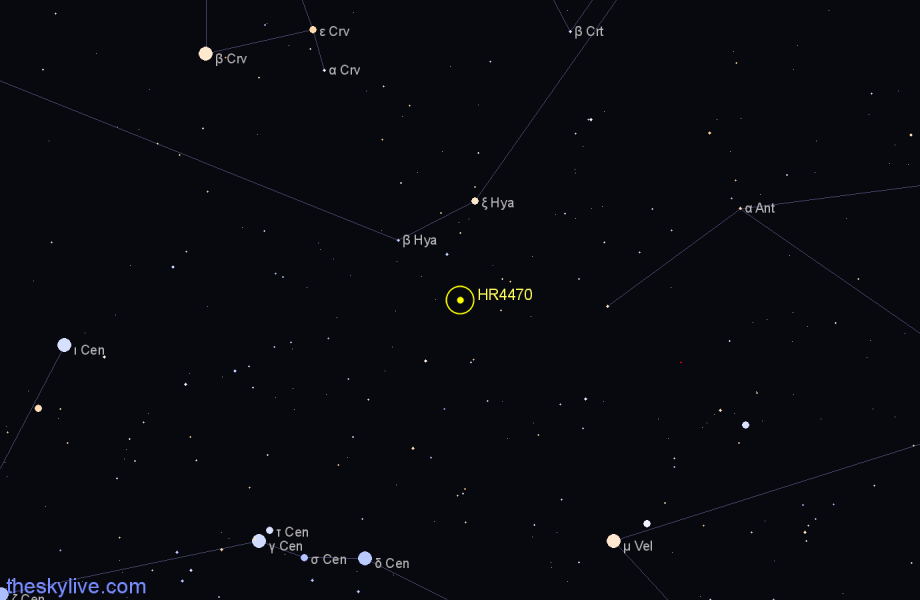 Finder chart HR4470 star