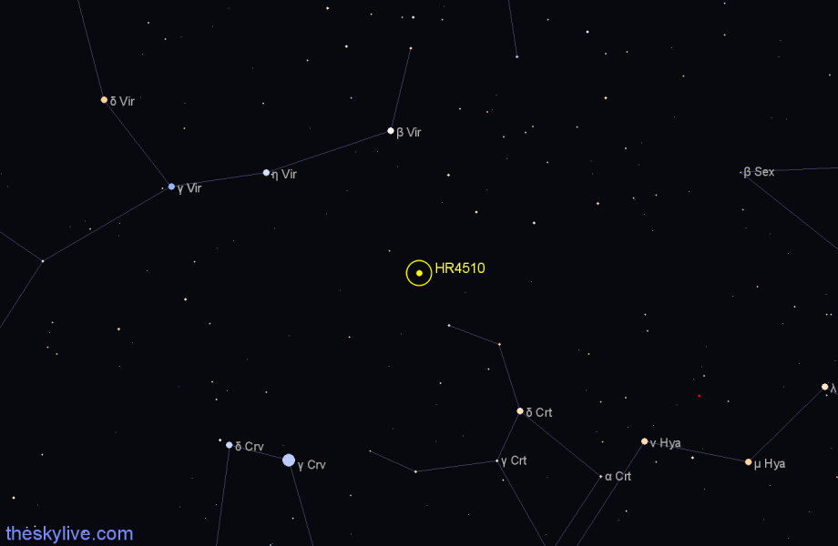 Finder chart HR4510 star