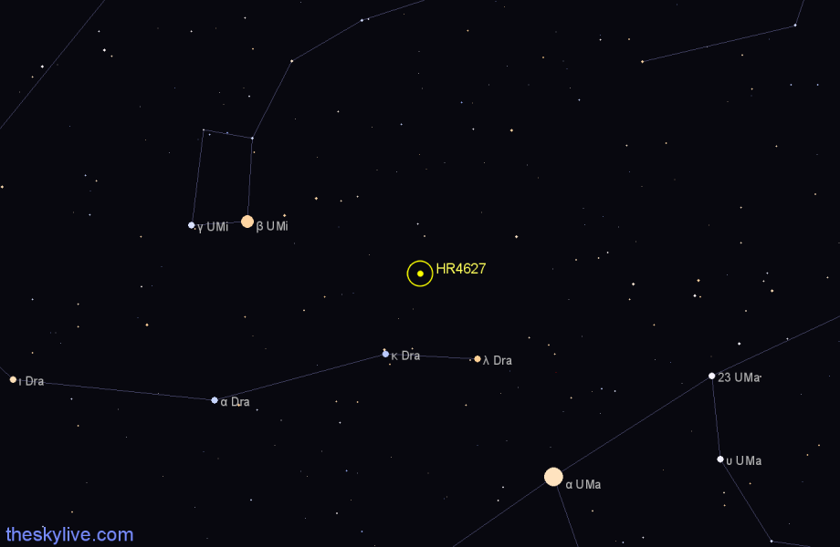 Finder chart HR4627 star