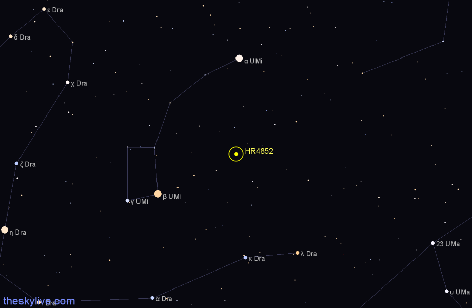 Finder chart HR4852 star