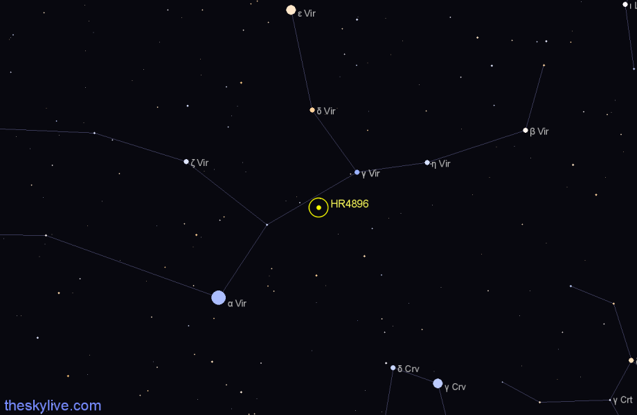 Finder chart HR4896 star