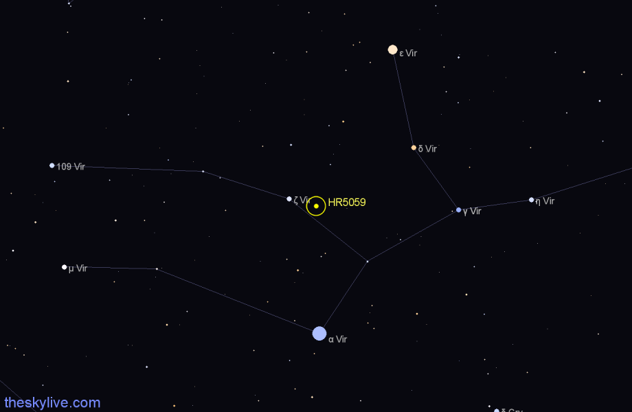Finder chart HR5059 star
