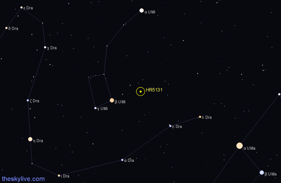 Finder chart HR5131 star