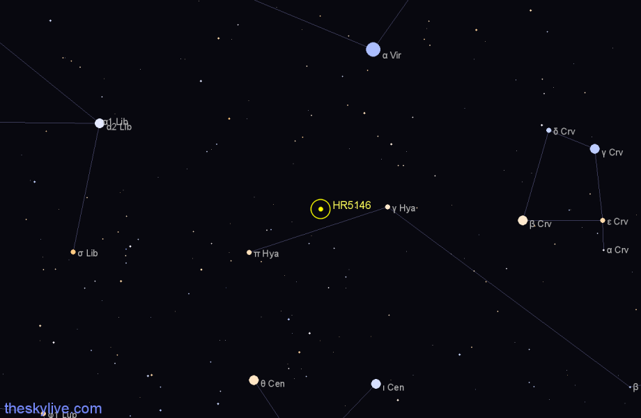 Finder chart HR5146 star