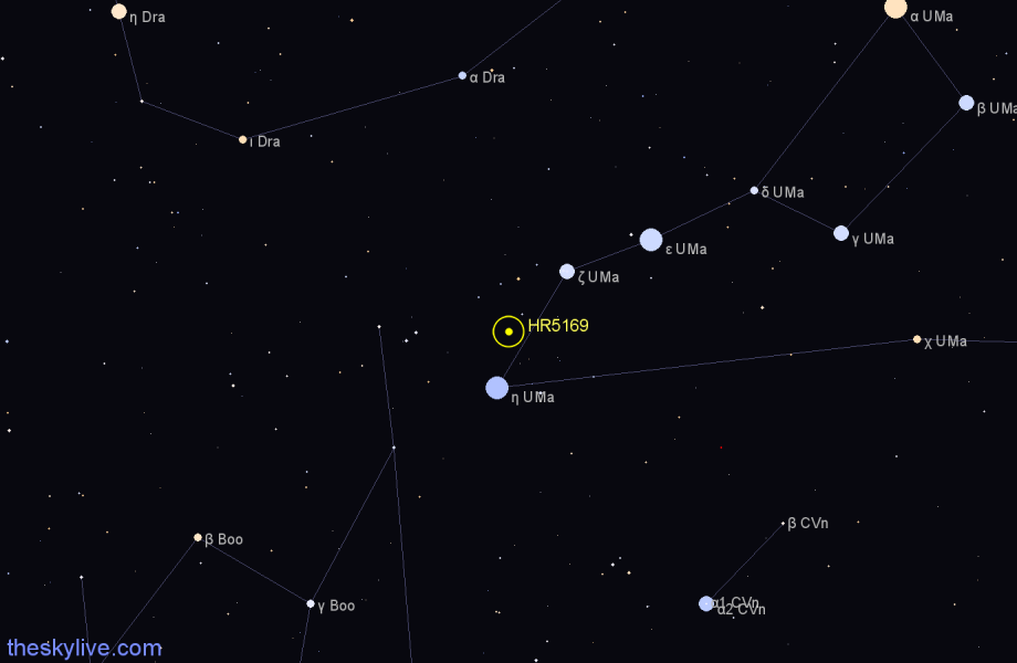 Finder chart HR5169 star