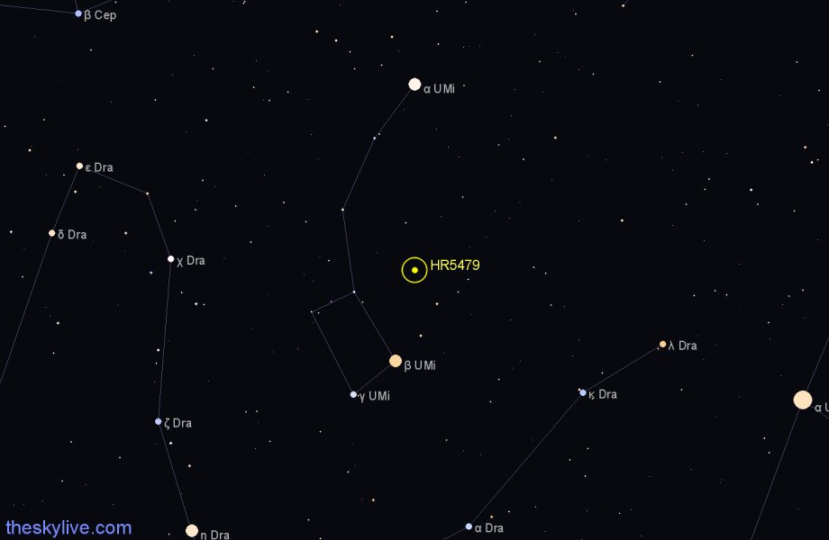 Finder chart HR5479 star