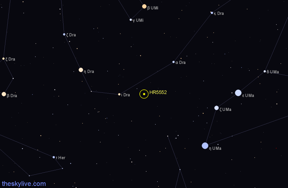 Finder chart HR5552 star