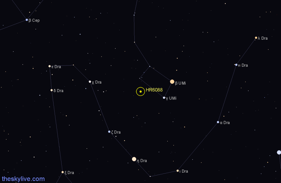Finder chart HR6088 star