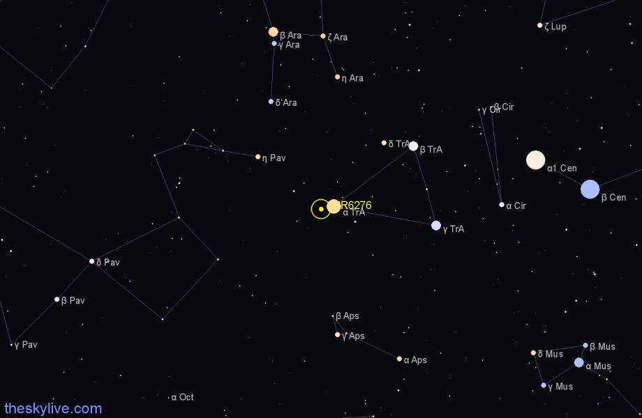 Finder chart HR6276 star