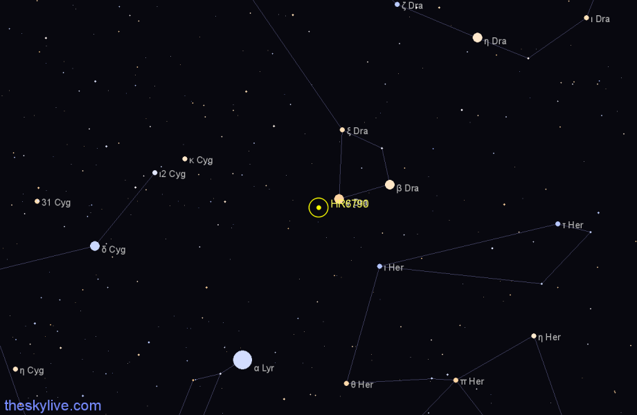Finder chart HR6790 star