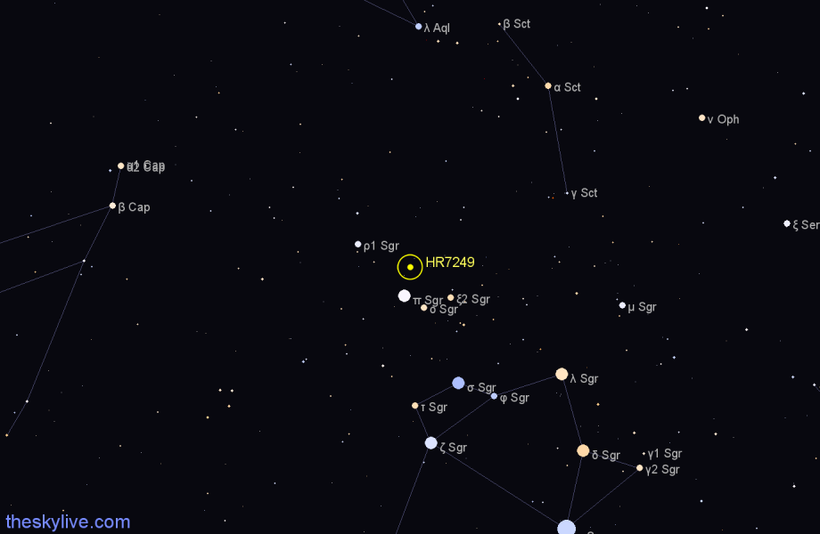 Finder chart HR7249 star